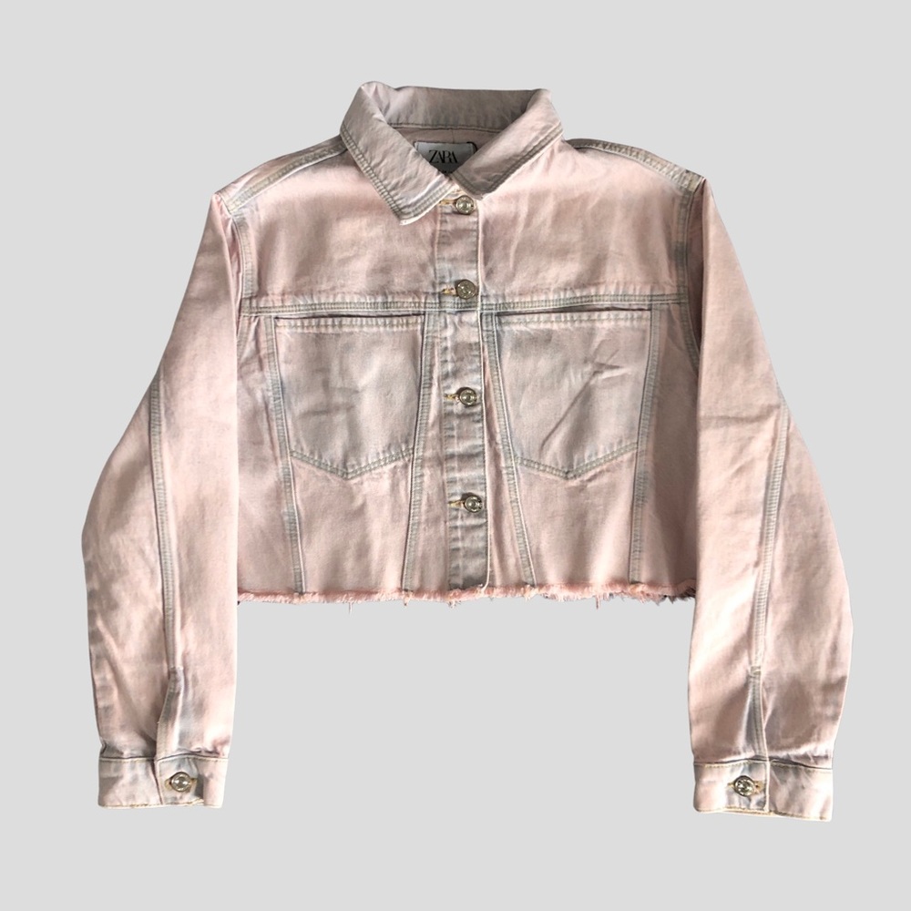 Zara Teen Cropped Denim Jacket Size 13-14 years